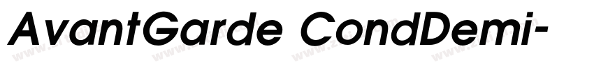 AvantGarde CondDemi字体转换